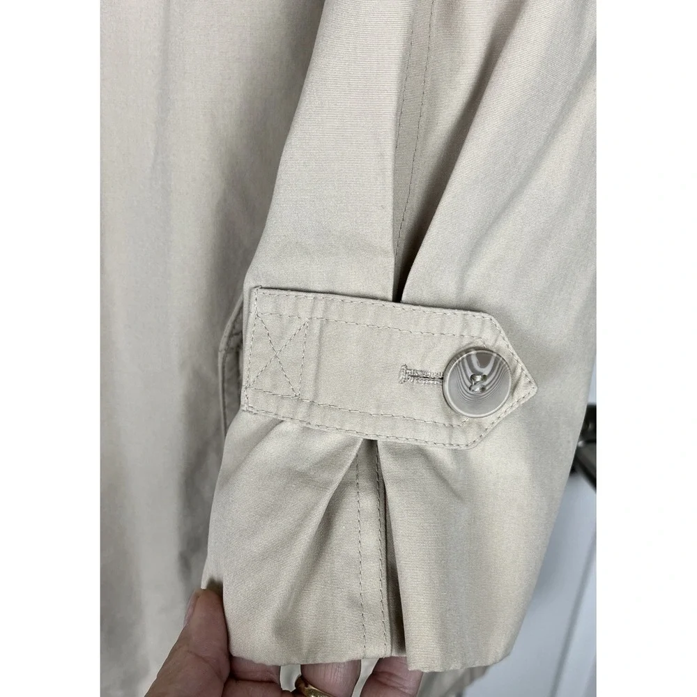 Vintage London Fog Beige Lined Trench Coat Womens‎ Size 22W